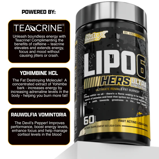 Lipo-6 Hers UC Fat Burner & Weight Control Designed For Women - Nutrex Research - Image 6
