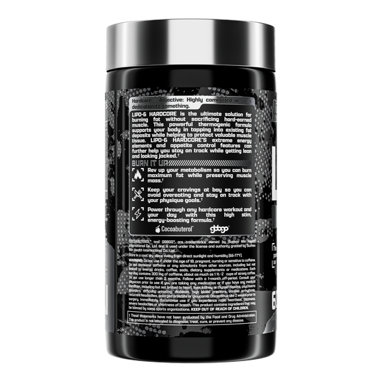 Lipo-6 Hardcore Hardcore Fat Burner & Muscle Protection - Nutrex Research - Image 3