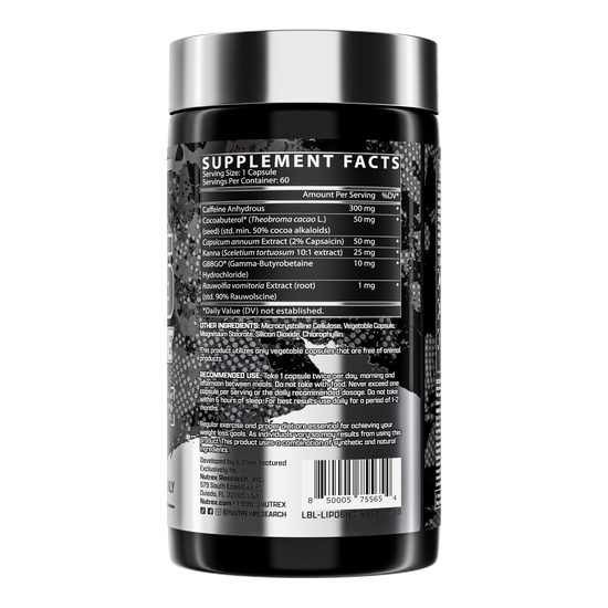 Lipo-6 Hardcore Hardcore Fat Burner & Muscle Protection - Nutrex Research - Image 2