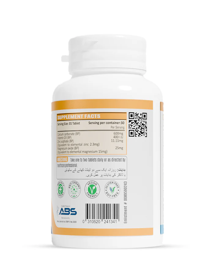 Calcium Vitamin D3 - ABS Nutrition - Image 2