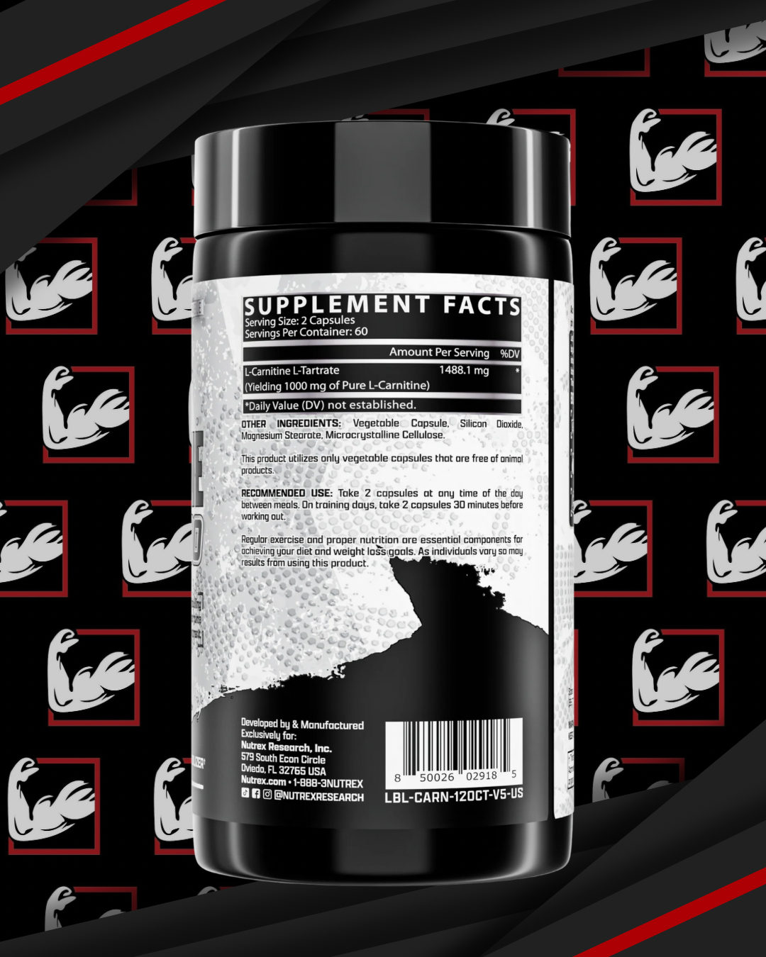 L-Carnitine 1000 - Nutrex Research - Image 2
