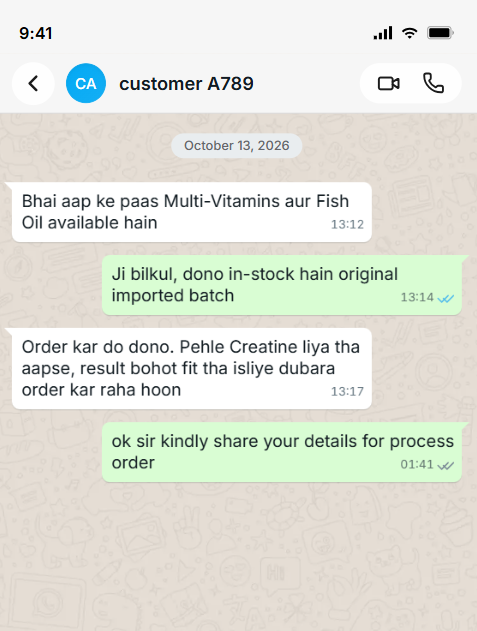 Customer feedback
