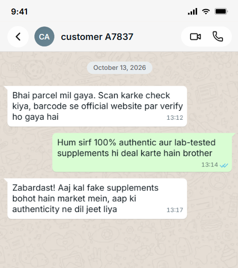 Customer feedback