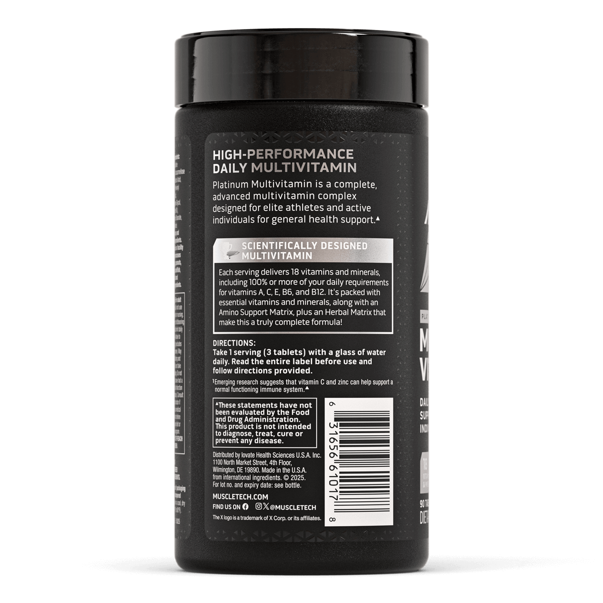 Muscle Tech - Platinum Multi Vitamin - Image 3
