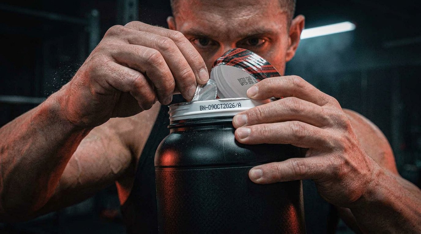 Checking seal and batch number on supplement