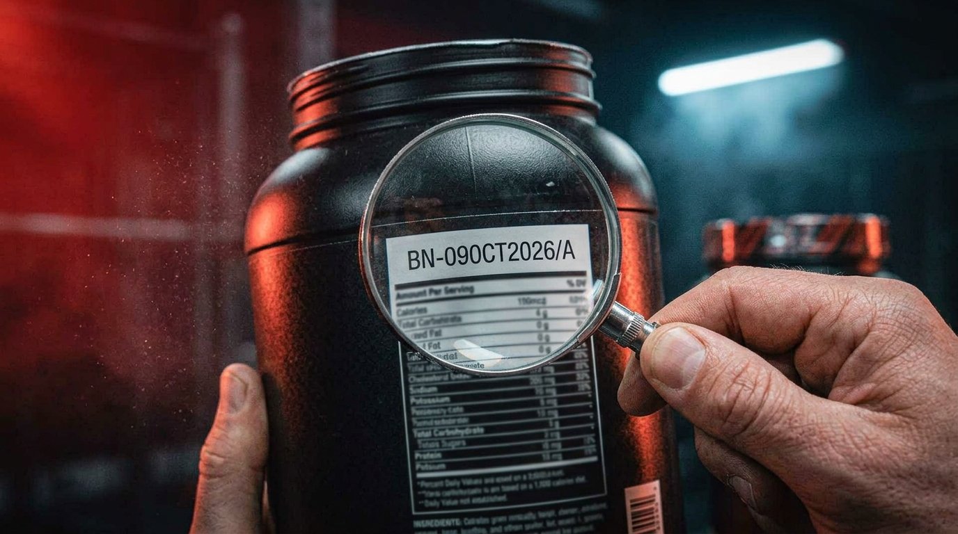 Reading the label of a supplement jar